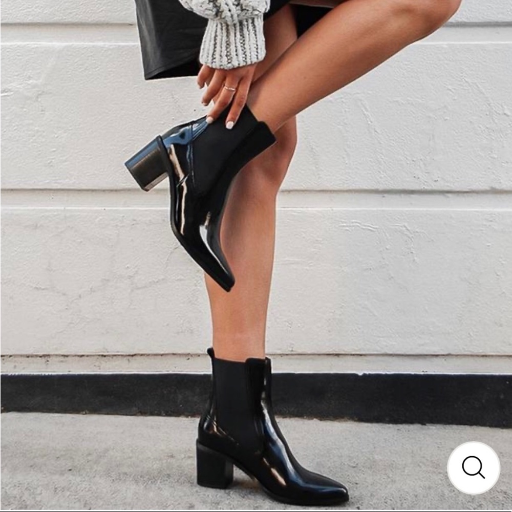 Sexy chunky heeled ankle boots